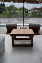 Tavolino in teak riciclato - Naturale