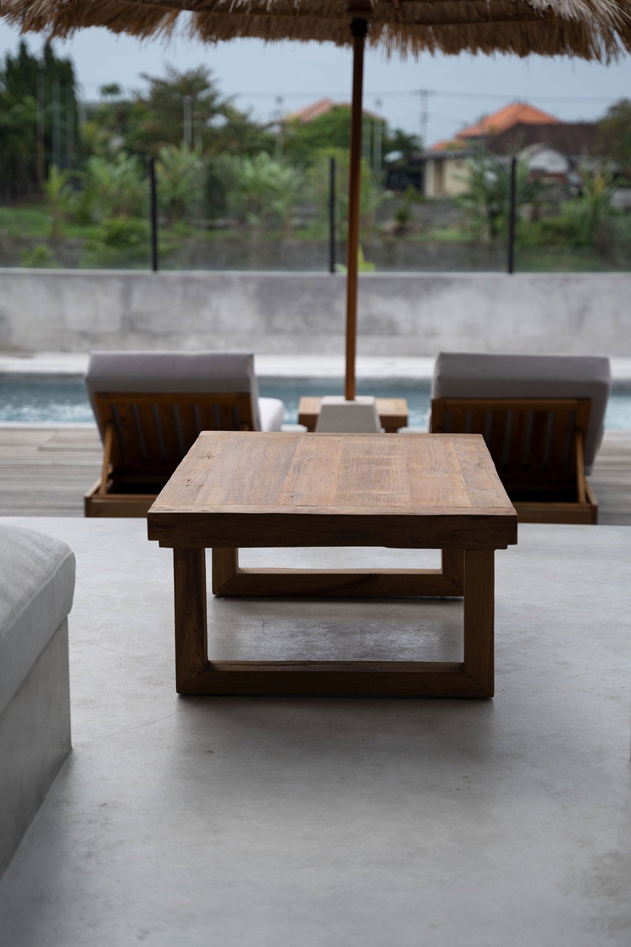 Tavolino in teak riciclato - Naturale