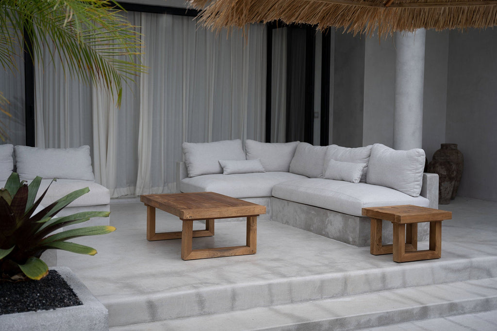 Tavolino in teak riciclato - Naturale