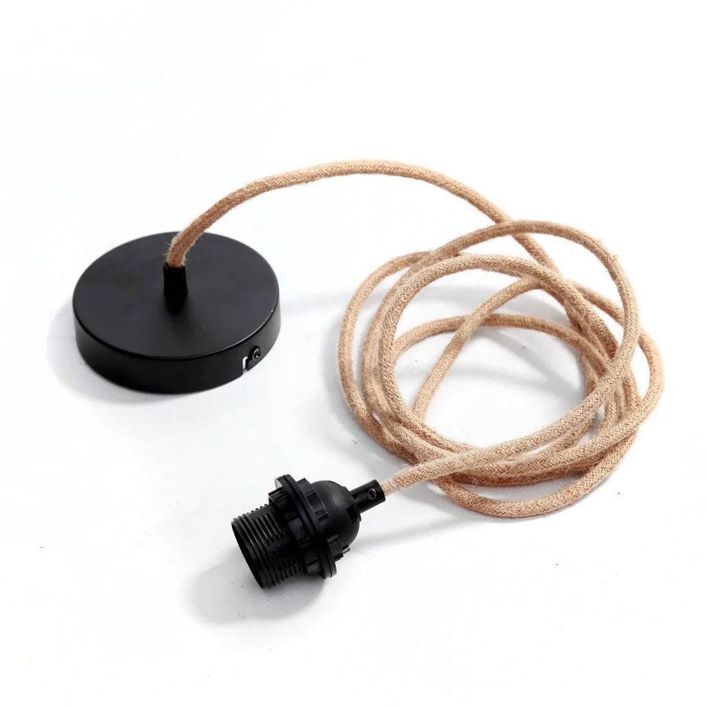 Attacco a soffitto per lampada - Nero naturale - 1 attacco
