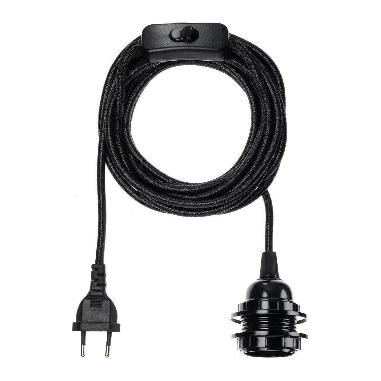 Cavo e attacco per lampada - Nero
