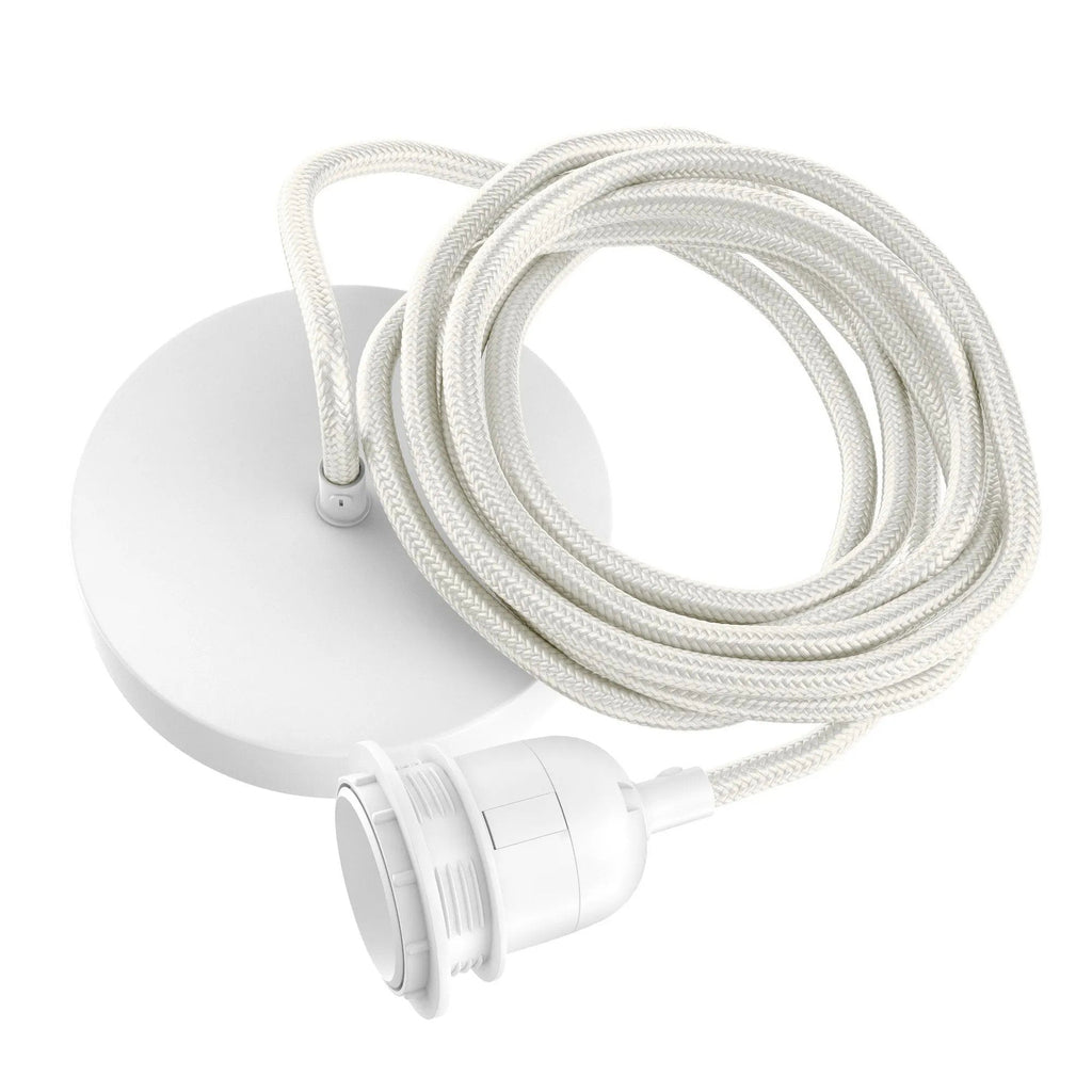 Attacco a soffitto per lampada - Bianco - 1 attacco