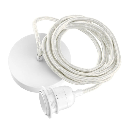 Attacco a soffitto per lampada - Bianco - 1 attacco