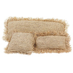 Copricuscino in rafia rettangolare - Naturale - 35x100