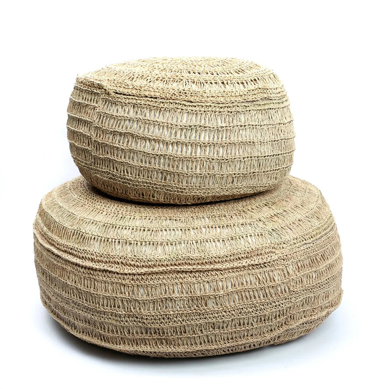 Pouf in seagrass - Naturale - M