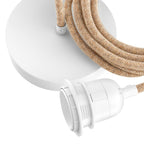 Attacco a soffitto per lampada - Bianco naturale - 1 attacco