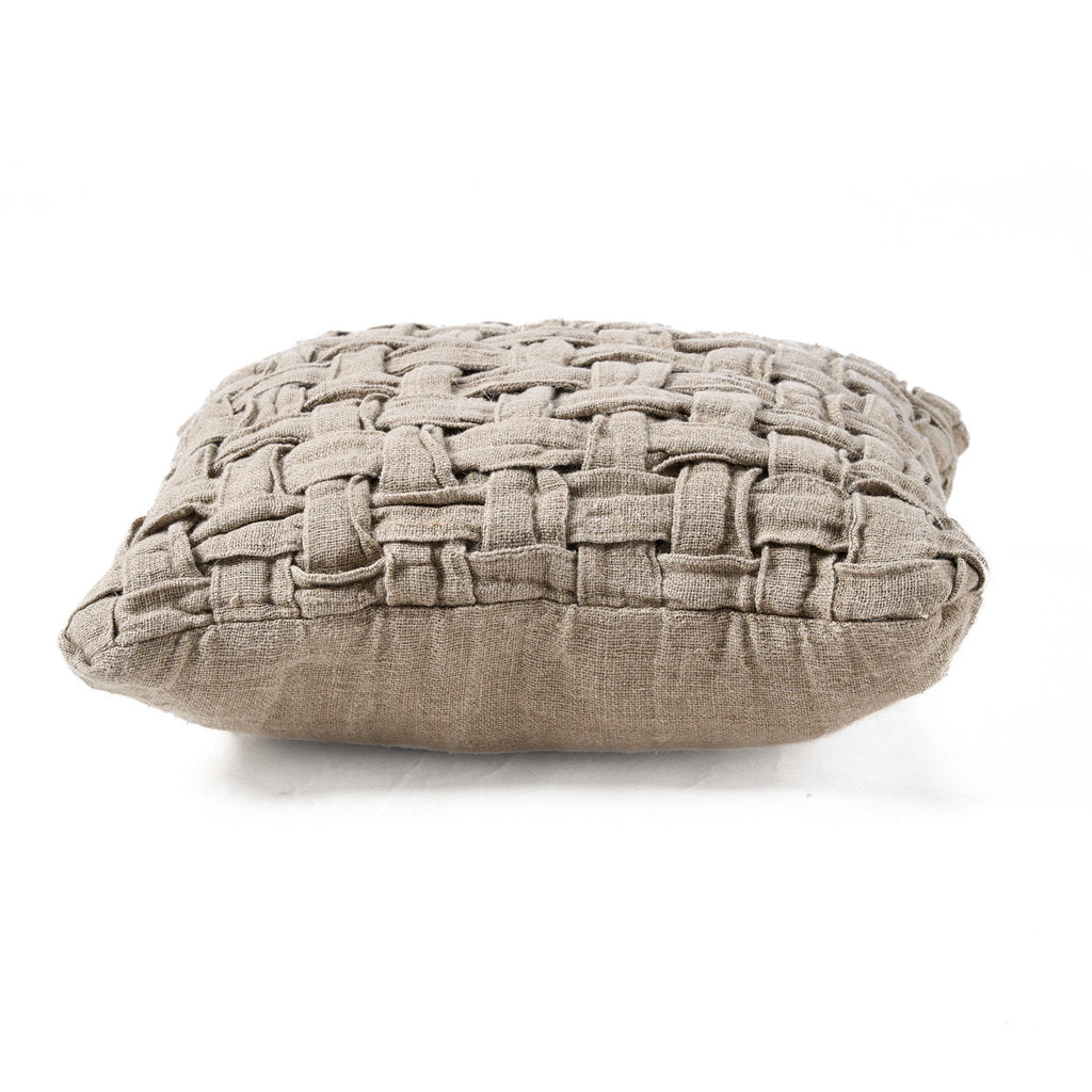 Copricuscino in lino Crosier - Naturale
