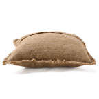Copricuscino Sahara con frange - Marrone naturale - 50x50