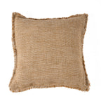 Copricuscino Sahara con frange - Marrone naturale - 50x50