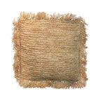 Copricuscino in rafia quadrato - Naturale - 60x60