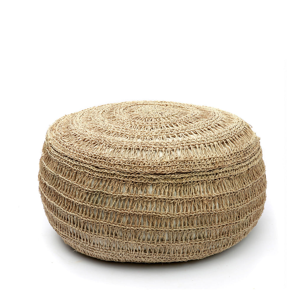 Pouf in seagrass - Naturale - M