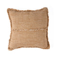 Copricuscino Sahara con frange - Marrone naturale - 50x50