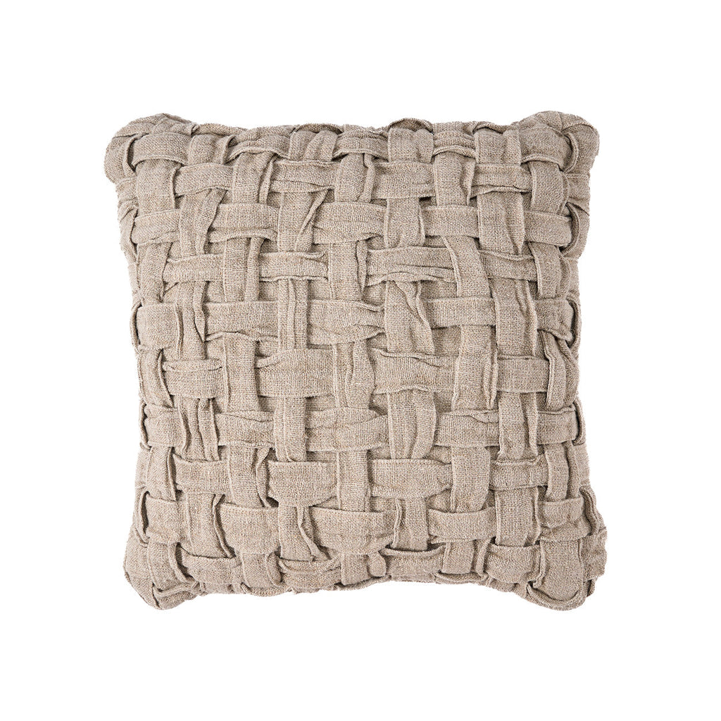 Copricuscino in lino Crosier - Naturale
