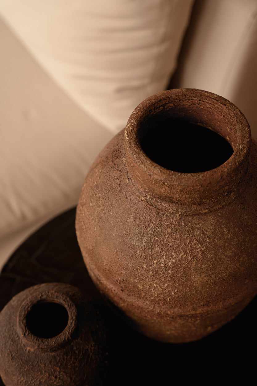 Vaso Amphora Rustica - Terracotta - L